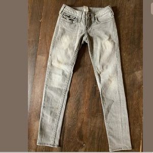 Womens True Religion jeans size 26 gray
